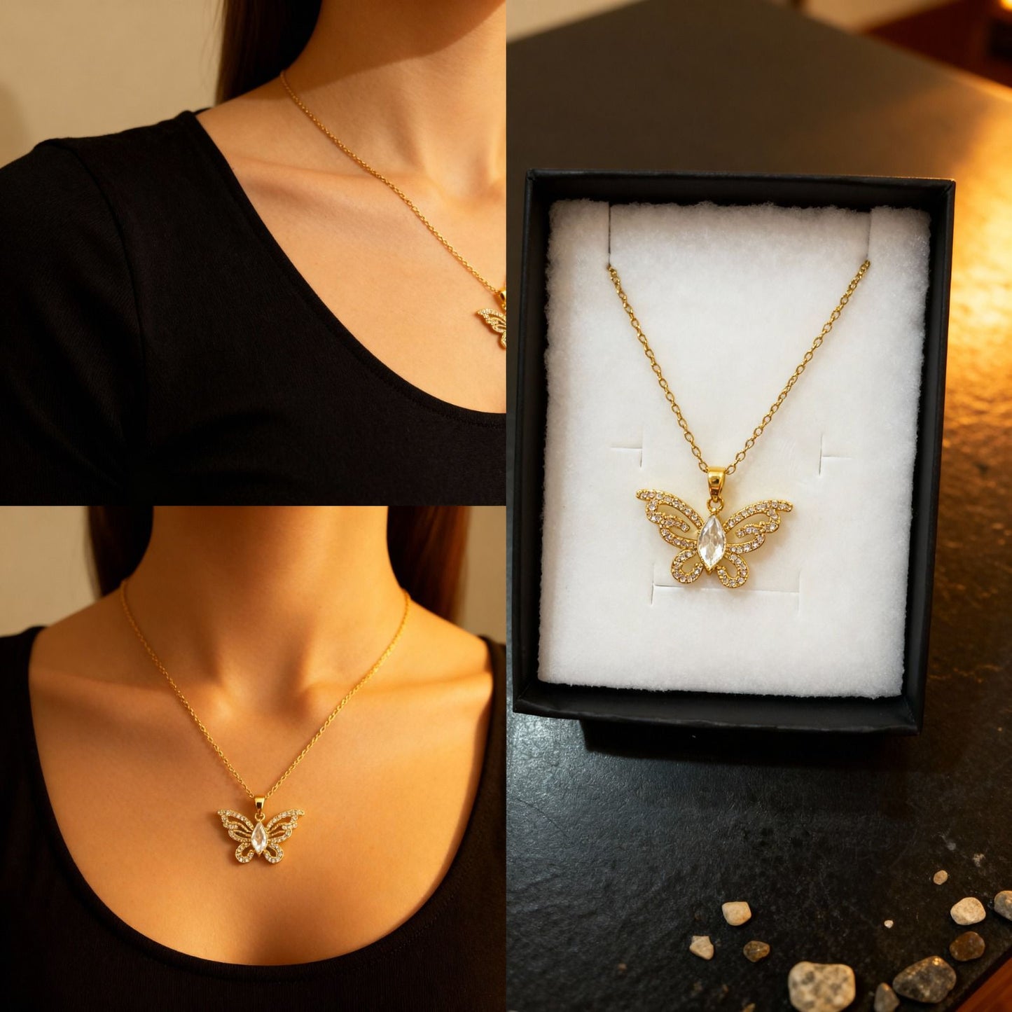 Collier papillon