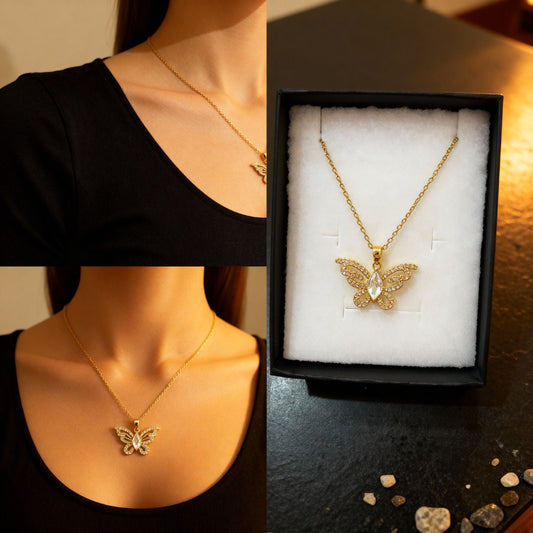 Collier papillon